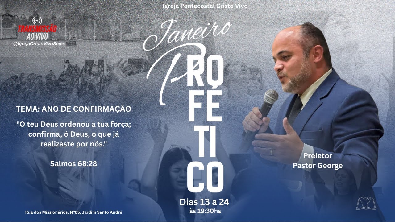 11° Dia da Campanha - SALMOS 68:28 | Pr. George Oliveira - 23/01/2026