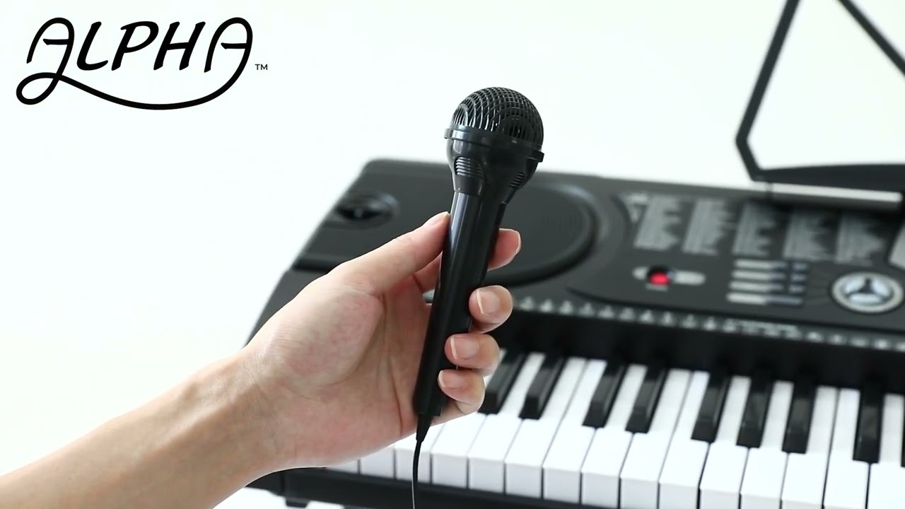 Alpha 61 Keys Electronic Piano Keyboard - Black