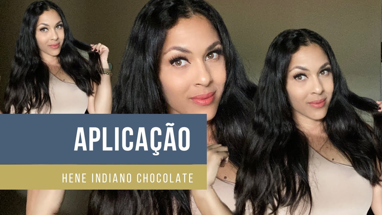 Henê chocolate indiano/ segunda aplicação