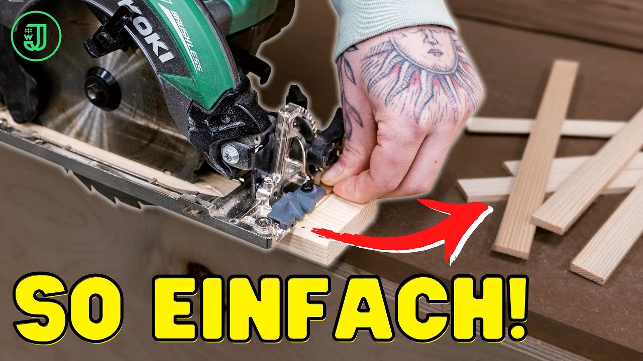Pr&auml;zise & schnell: So einfach kannst du D&Uuml;NNE STREIFEN S&Auml;GEN - ohne Tischkreiss&auml;ge! | Jonas Winkler