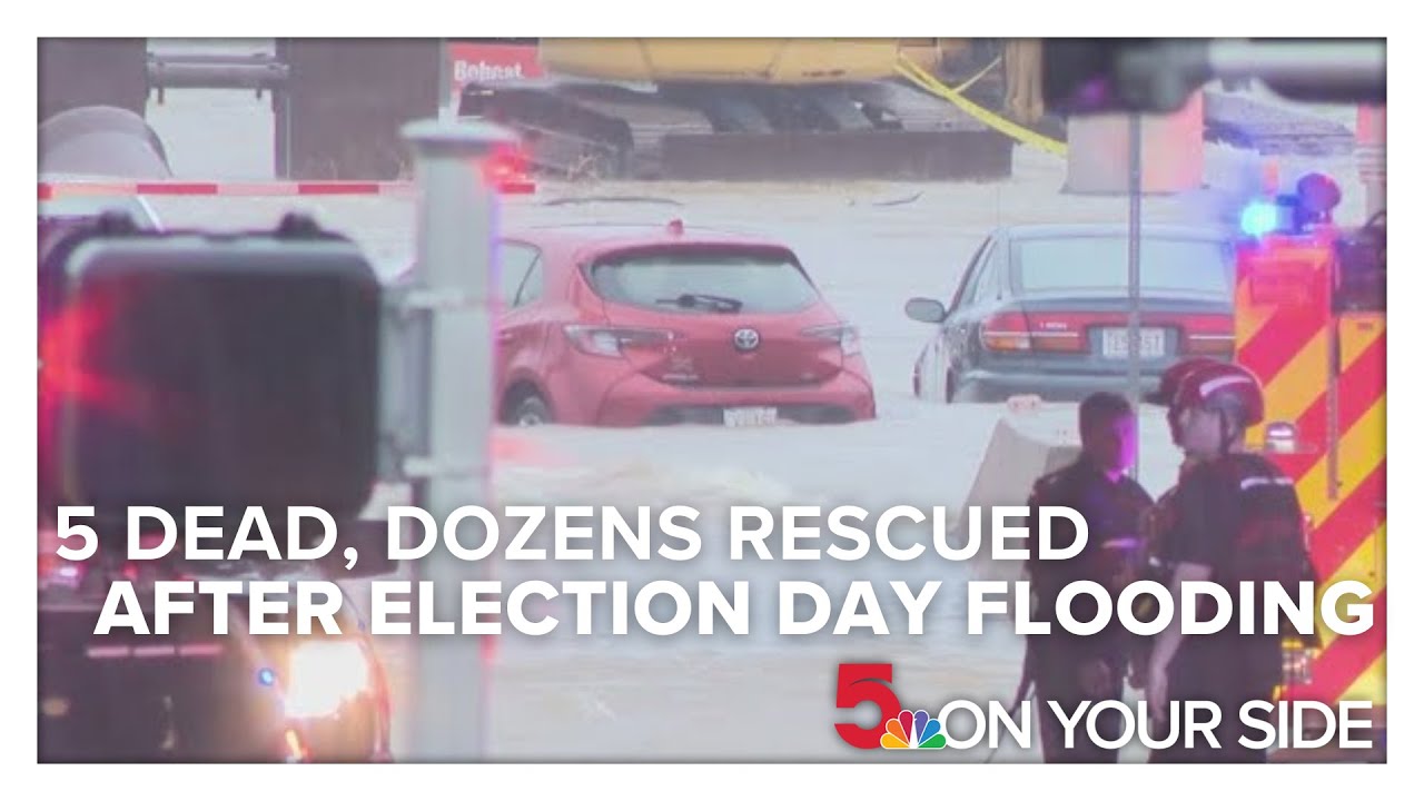 5 dead, dozens rescued after Election Day floods drench St. Louis region