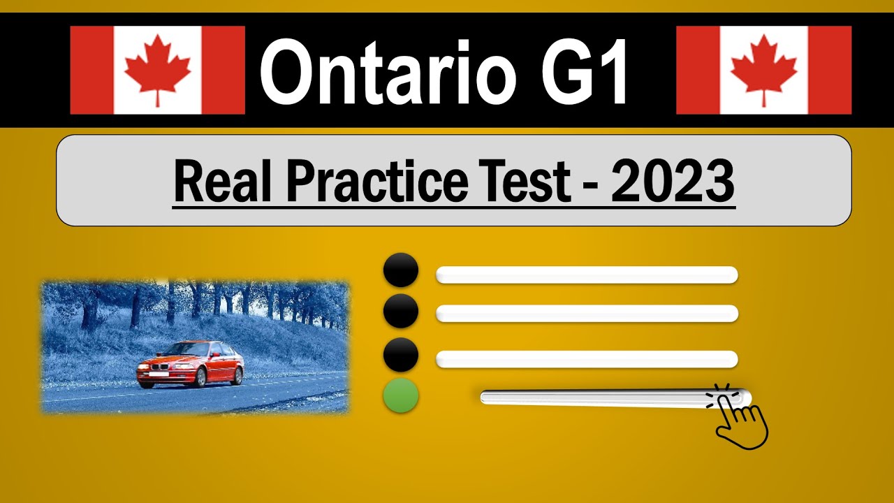 Ontario G1 Practice Test 2023 #ontario