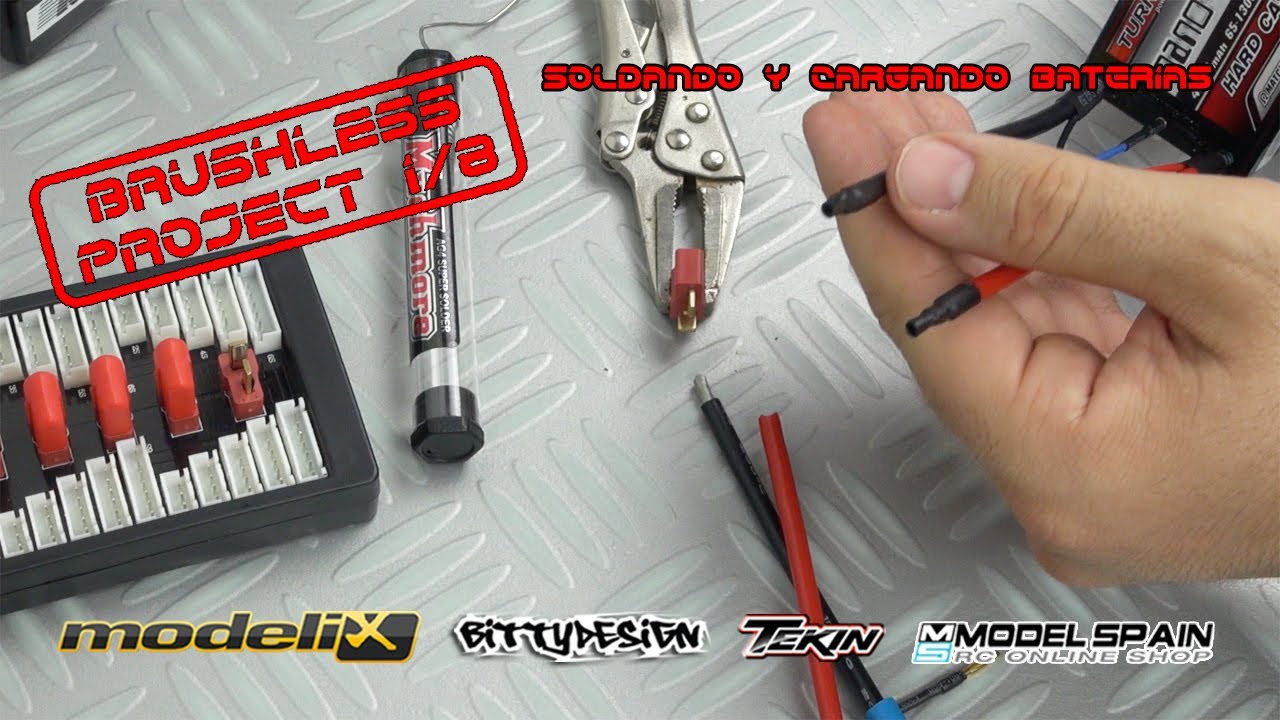Brushless Project 1/8 - Cómo soldar LiPos y cargarlas en paralelo - Coche radiocontrol eléctrico