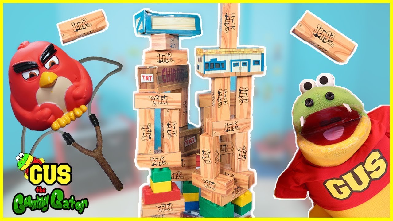 ANGRY BIRDS CHALLENGE IRL HUGE Angry Birds Giant Toys