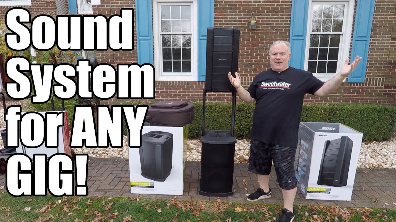 OUTDOOR DEMO & REVIEW - Bose F1 Model 812 Flexible Array Loudspeaker  & F1 Powered Subwoofer