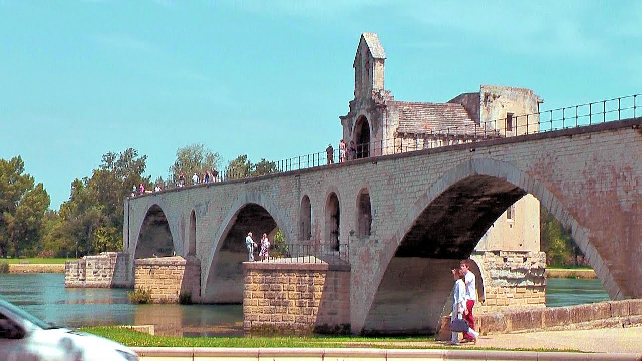 Pont d'Avignon (Pont Saint-Bénezet), Avignon, Provence France [HD] (videoturysta.eu)