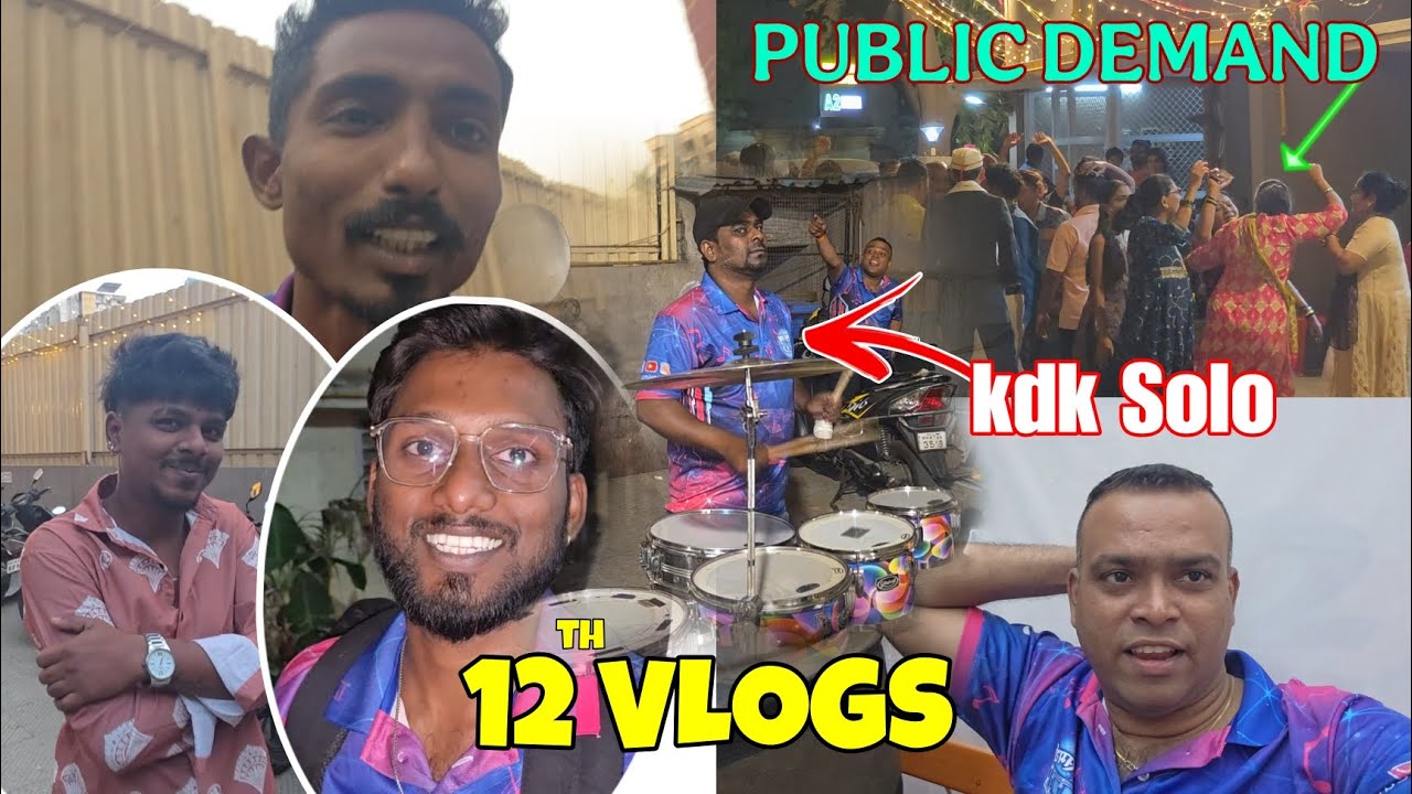 12TH VLOG | VARAT SHOW AT DINDOSHI GOREGAON EAST | SAI SAMARTH BEATS | MUMBAI BANJO PARTY #banjo 