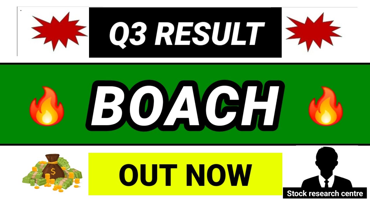 BOSCH Q3 Results 2026 | BOSCH Results Today | BOSCH share