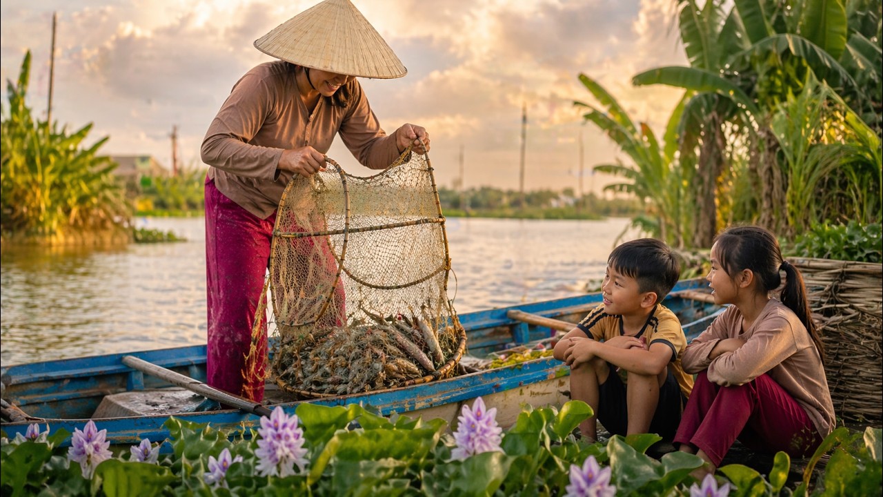 A Family’s Life Depends on This River in Vietnam (Daily Life)
