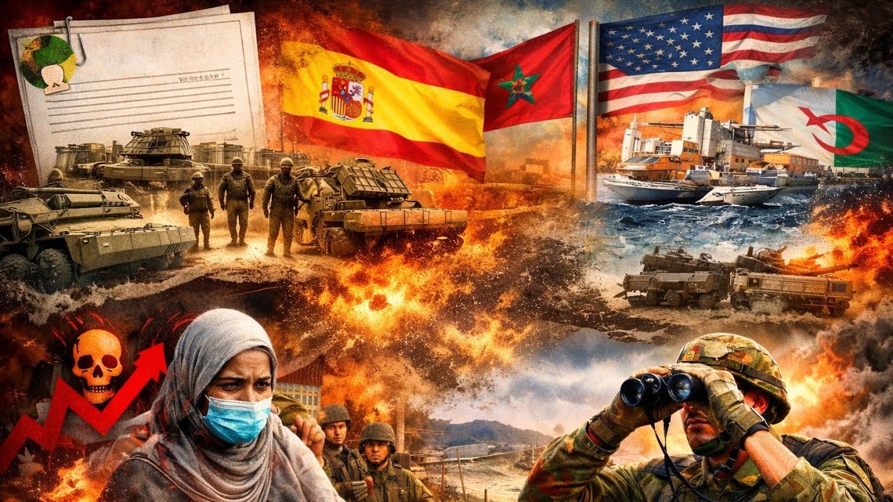 تحرشات جديدة جزائرية على الحدود،تفشي السيدا في الجزائر،اسبانيا تخشى المغرب،نزع سلاح البوليساريو
