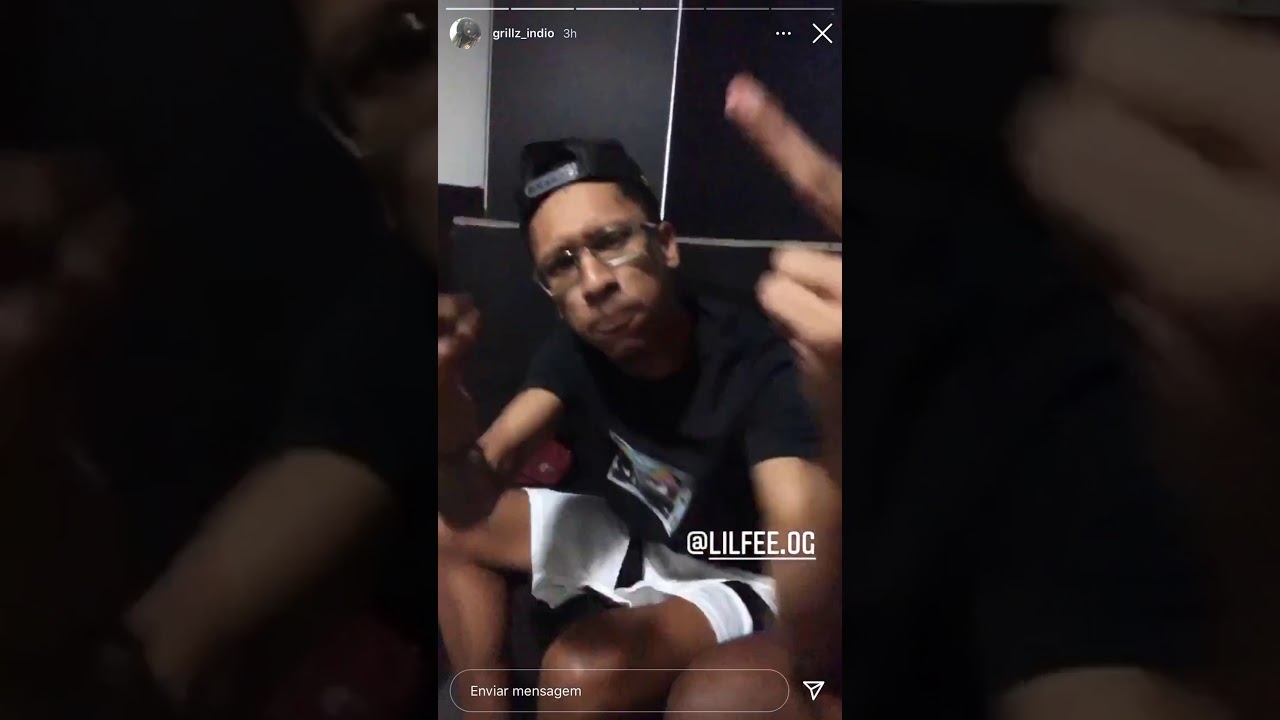 Borges e Lil Fee no studio *Borges diz que Thxuzz &eacute; o melhor no drill do Brasil*