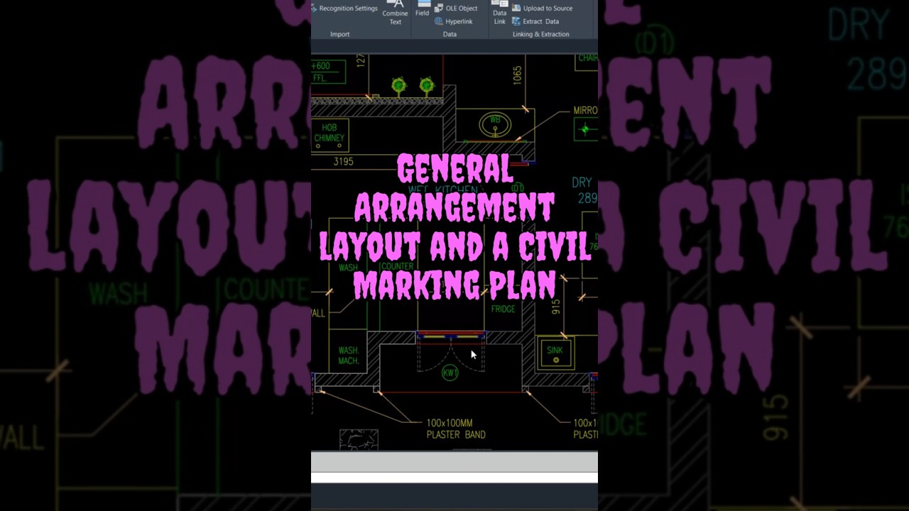 The difference between General Arrangement layout and a Civil Marking Plan  #architecturedesign