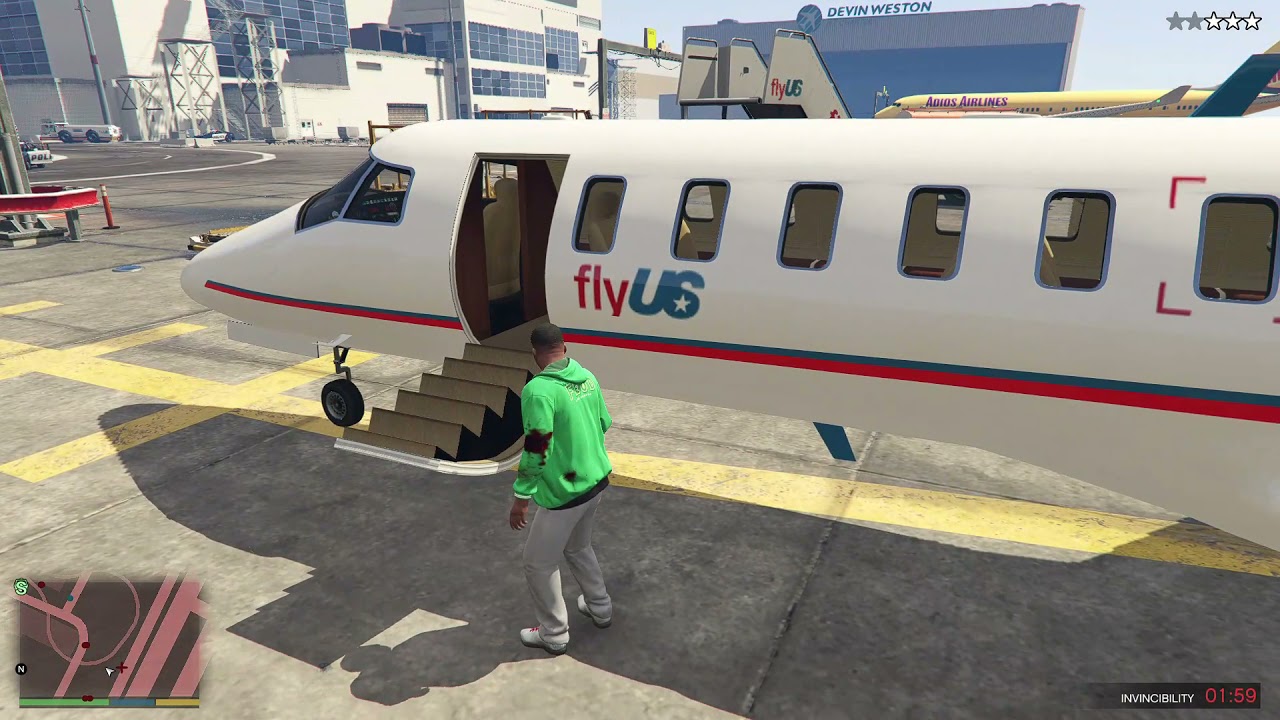 Gta 5  Hijack a plane in tha airport