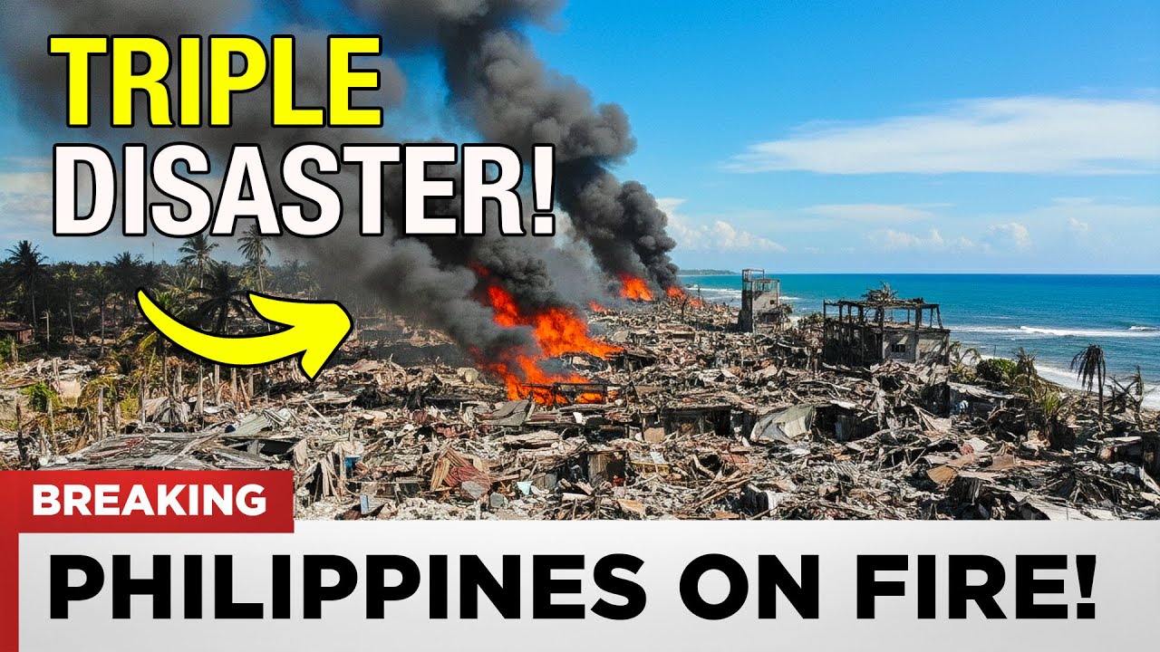 1 MINUTE AGO: Typhoon Fung-Wong Triggers TRIPLE DISASTER - Philippines Can't Stop Burning