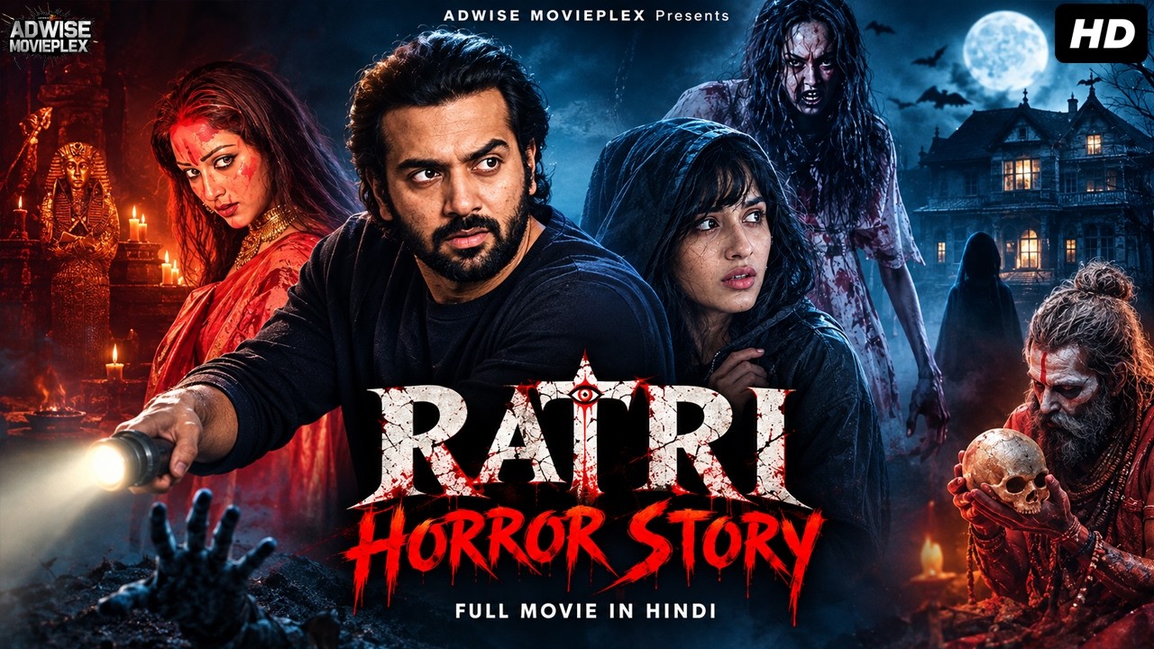 RATRI HORROR STORY - Hindi Dubbed Full Movie | Ashwin Kakumanu, Raveena | Horror Movie | हॉरर मूवी
