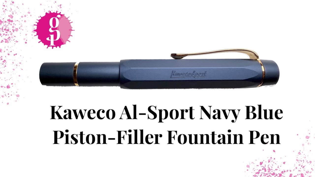 Перьевая ручка Kaweco Al Sport Navy Blue Piston Filler
