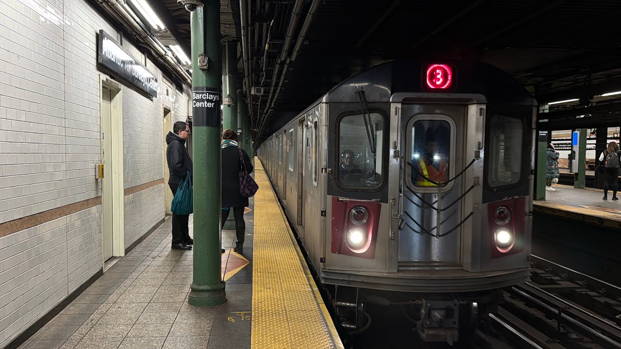 R142 3 Train at Atlantic Av-Barclays Center