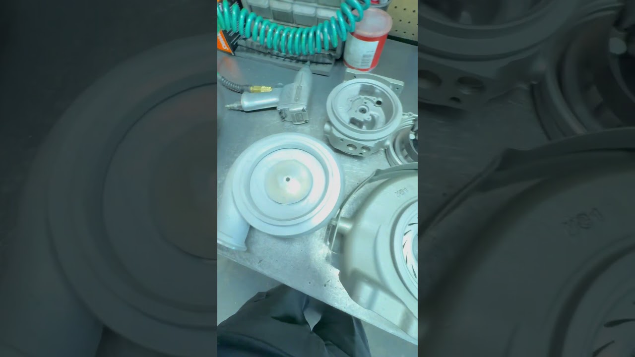 Weird little heavy duty HE300VG build. #turbocharger #trucking #turbo #repair