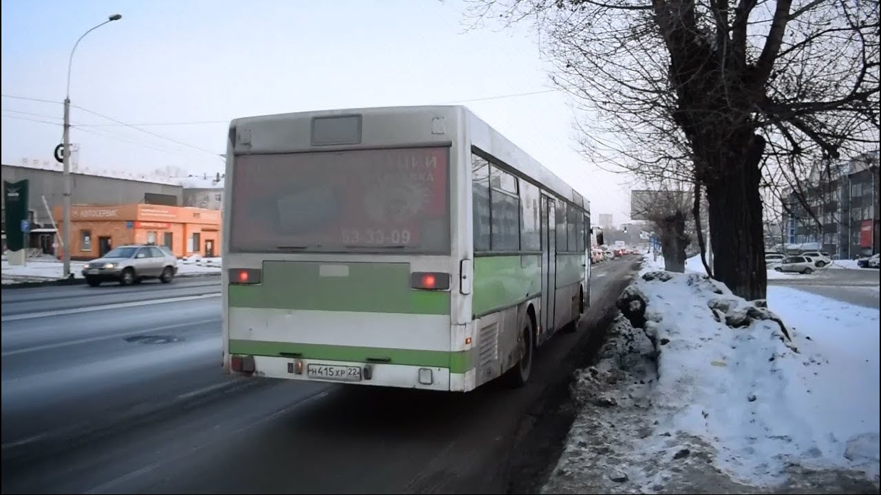 Автобус Mercedes-Benz O405 (Н 415 ХР 22). Покатушки по Барнаулу.
