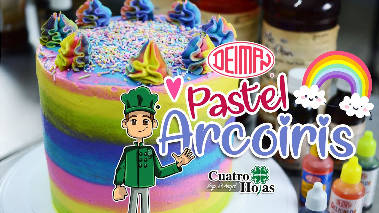 PASTEL ARCOIRIS con DEIMAN