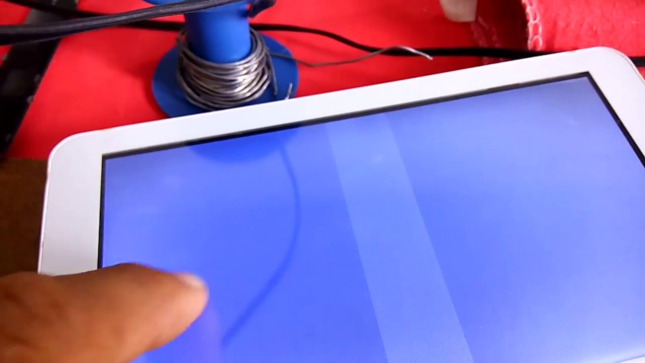 Tela branca em tablet DL