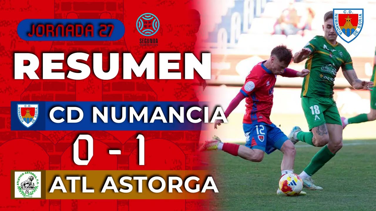 Resumen C.D. Numancia | 0-1 |  Atl. Astorga