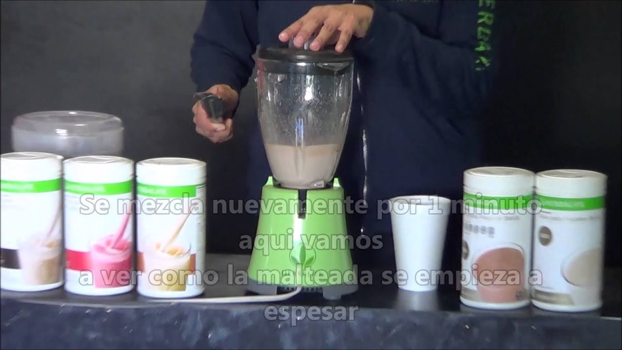 Como prepara una malteada Herbalife