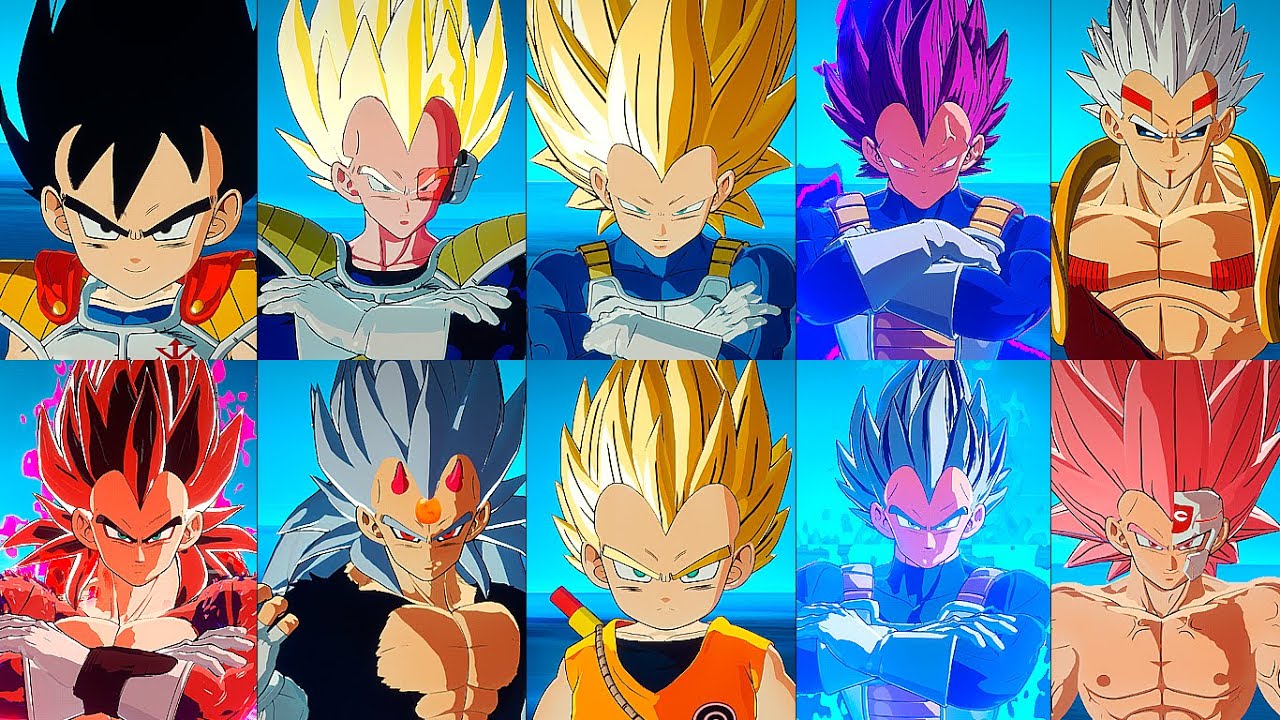 Vegeta All Best Forms Remake (70+ Transformations)  - Dragon Ball Sparking! Zero
