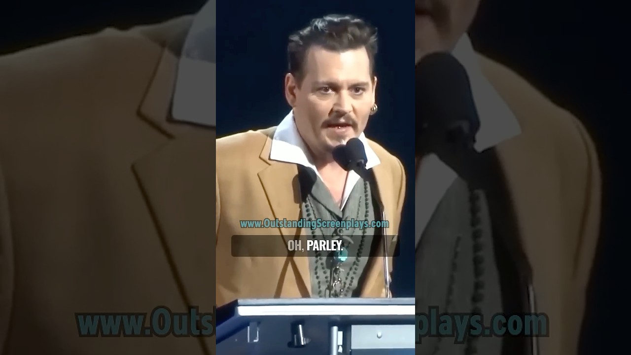 Johnny Depp jumps into Jack Sparrow character