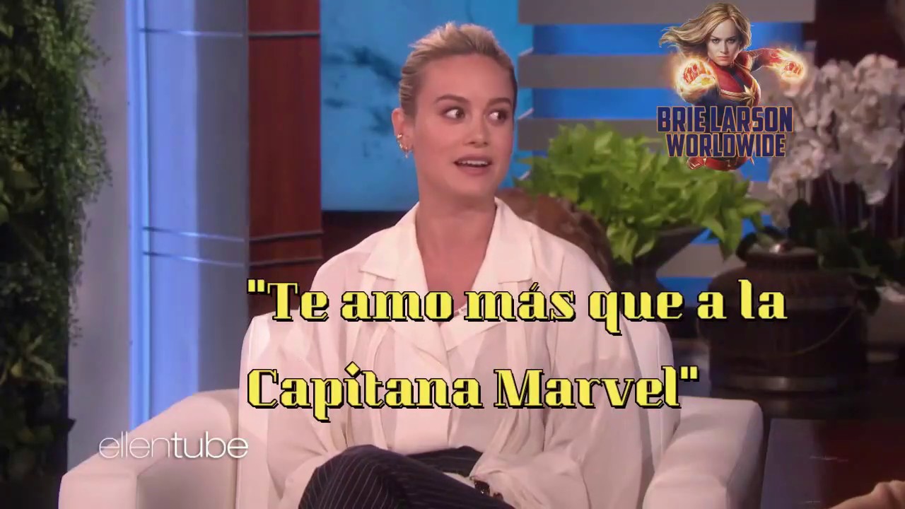 Brie Larson 2019  funny (subtitulado al español)