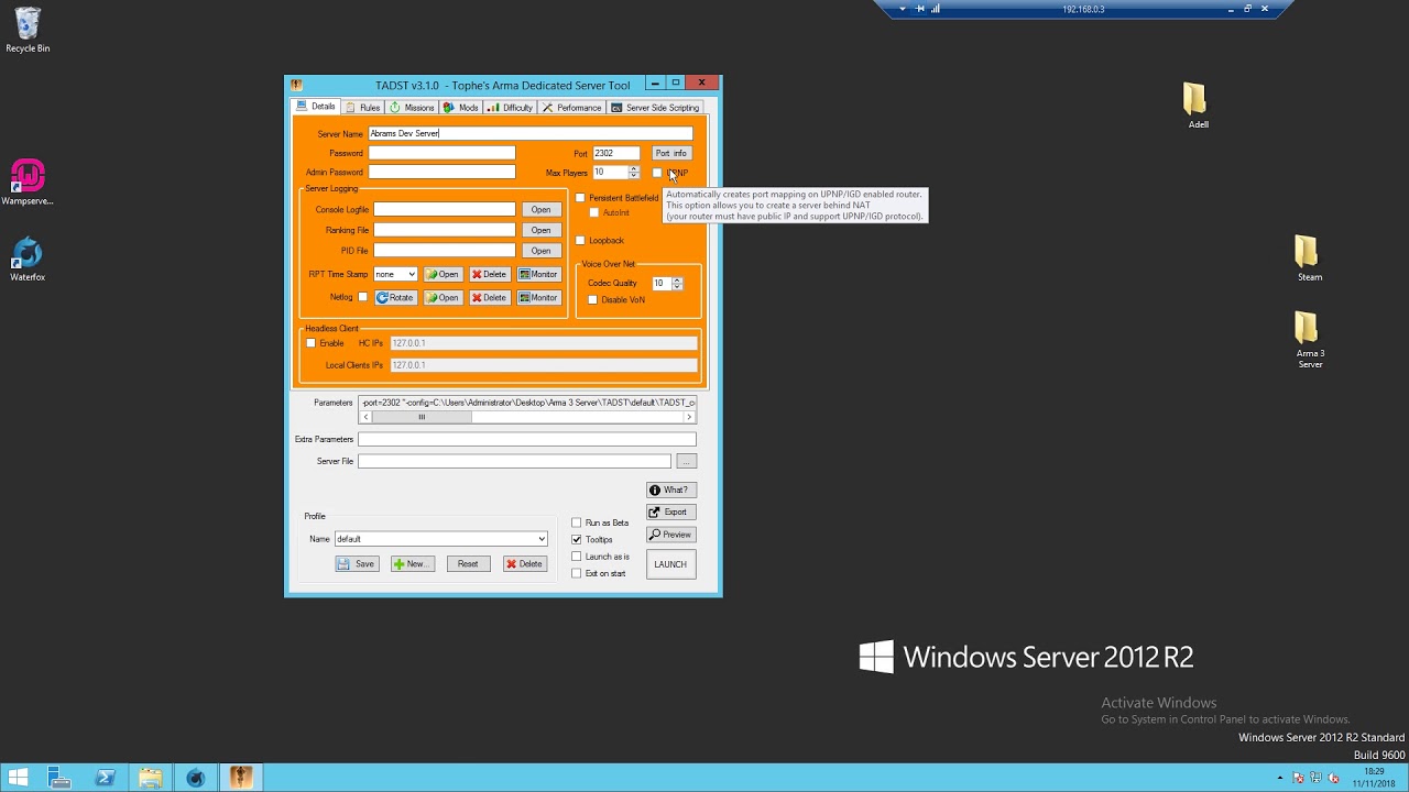 Arma 3 Server Setup (With TADST)