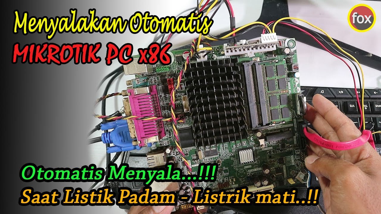 Cara Menyalakan Otomatis Mikrotik PC x86 Ketika Listrik Mati - Lampu Padam