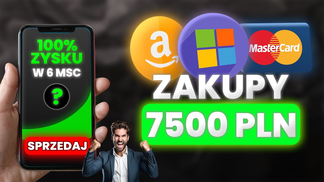 ZAKUPY na 7500 PLN! ZYSK NA SP&Oacute;ŁCE 100% W 6 msc! INWESTYCJE W AKCJE USA - DROGA DO F.I.R.E