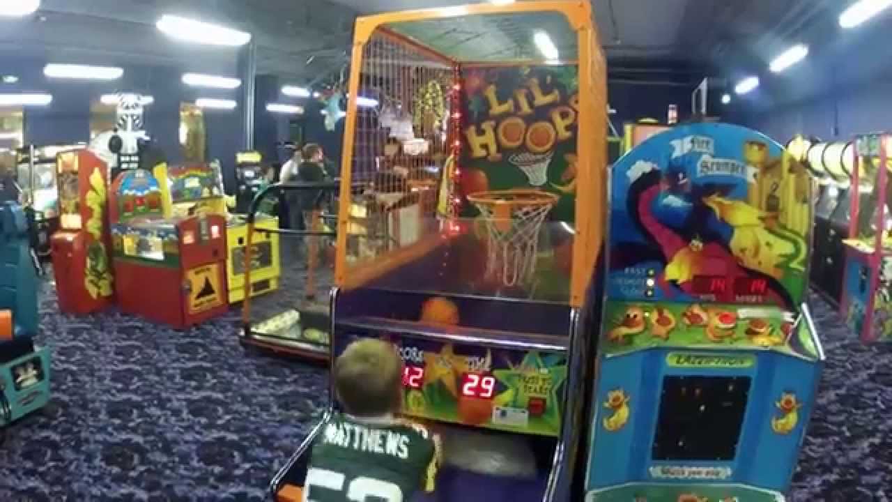 #8 Landon playing at the arcade!