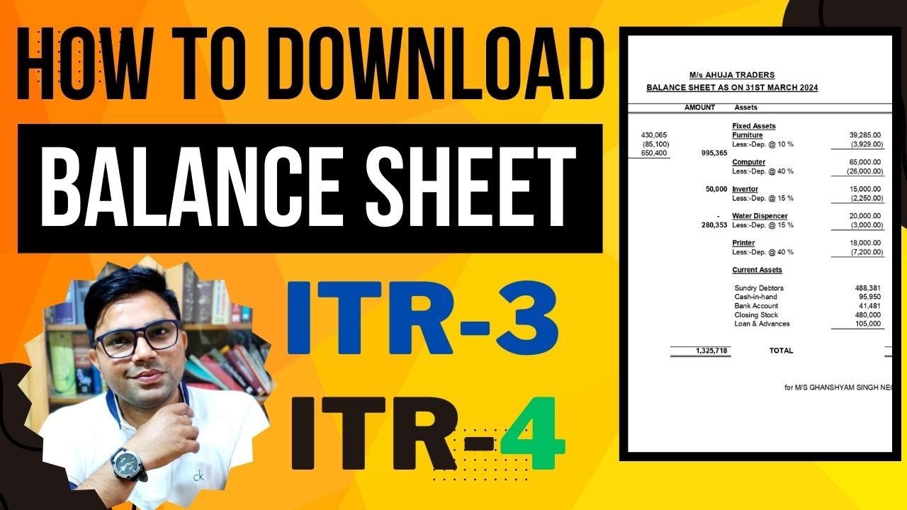How To Download Balance sheet For Business  | How To download Balance From Income Tax Site
