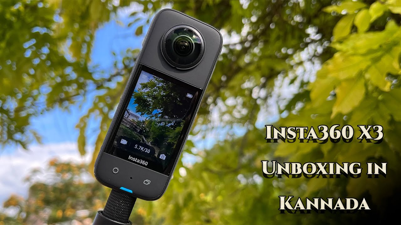 Review in  Kannada || Insta360 X3 Unboxing || Design Info || Sticky Lens Guard ||