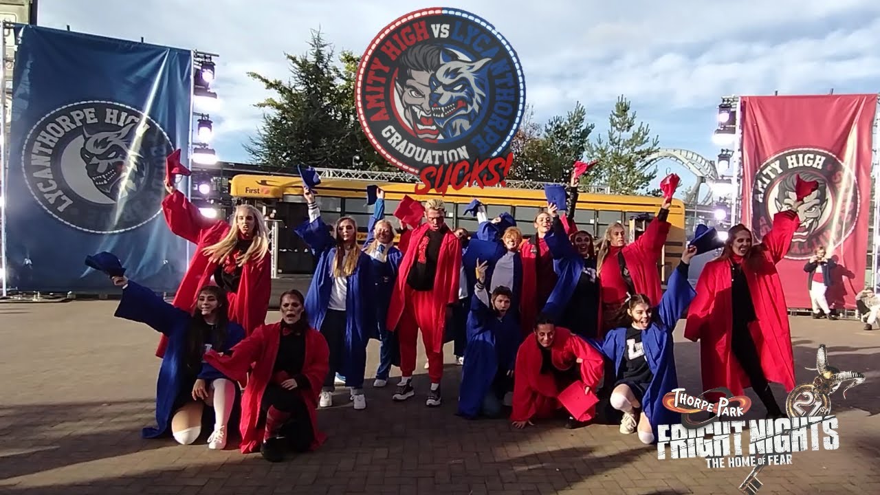 Amity High vs LycanThorpe High Graduation Sucks! Fright Nights 2022 at Thorpe Park