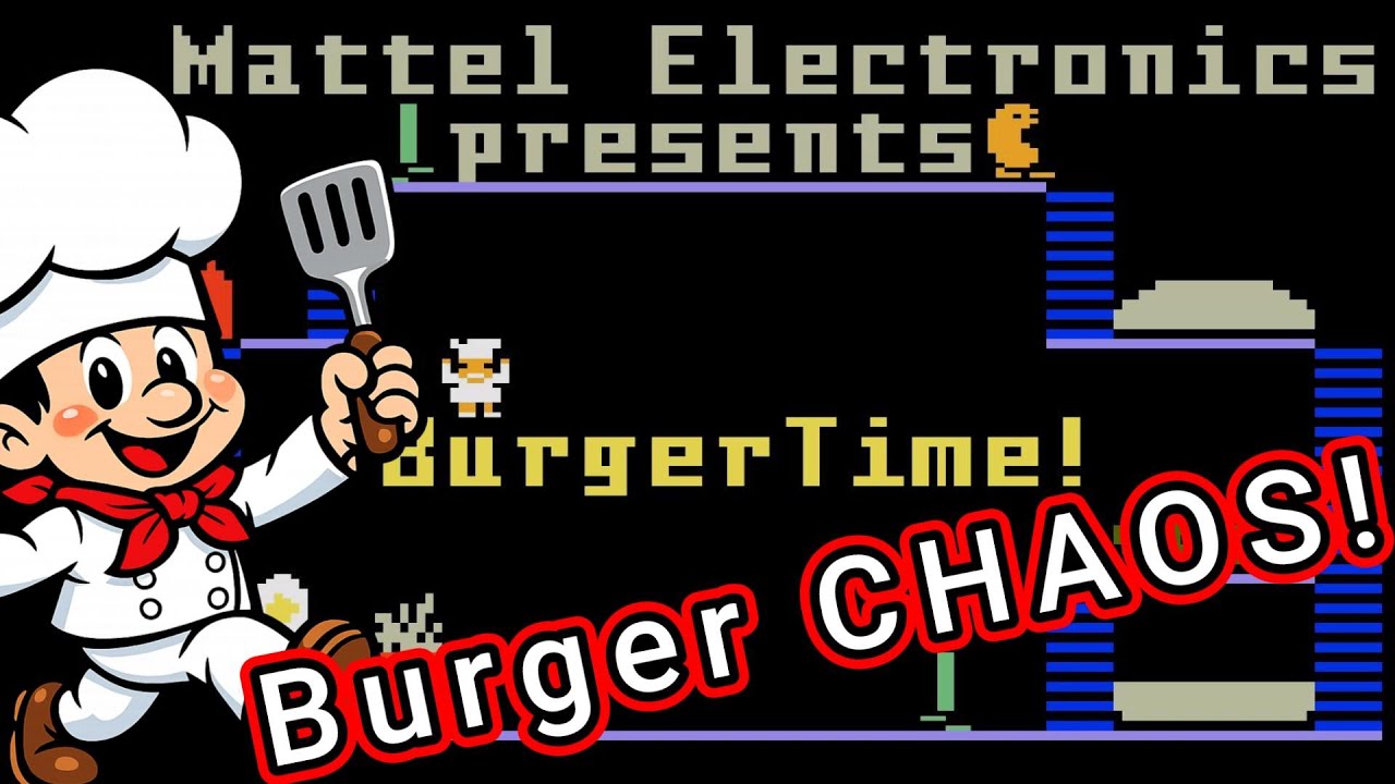 BurgerTime on Intellivision – One of the BEST Arcade Ports? #intellivision #burgertime