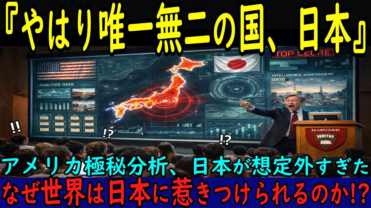 【海外の反応】なぜ世界最強国は日本を研究し続けるのか――アメリカ・ハーバード大学教授が「唯一無二」と断言した国、日本。強者に強い理由に世界が震撼する