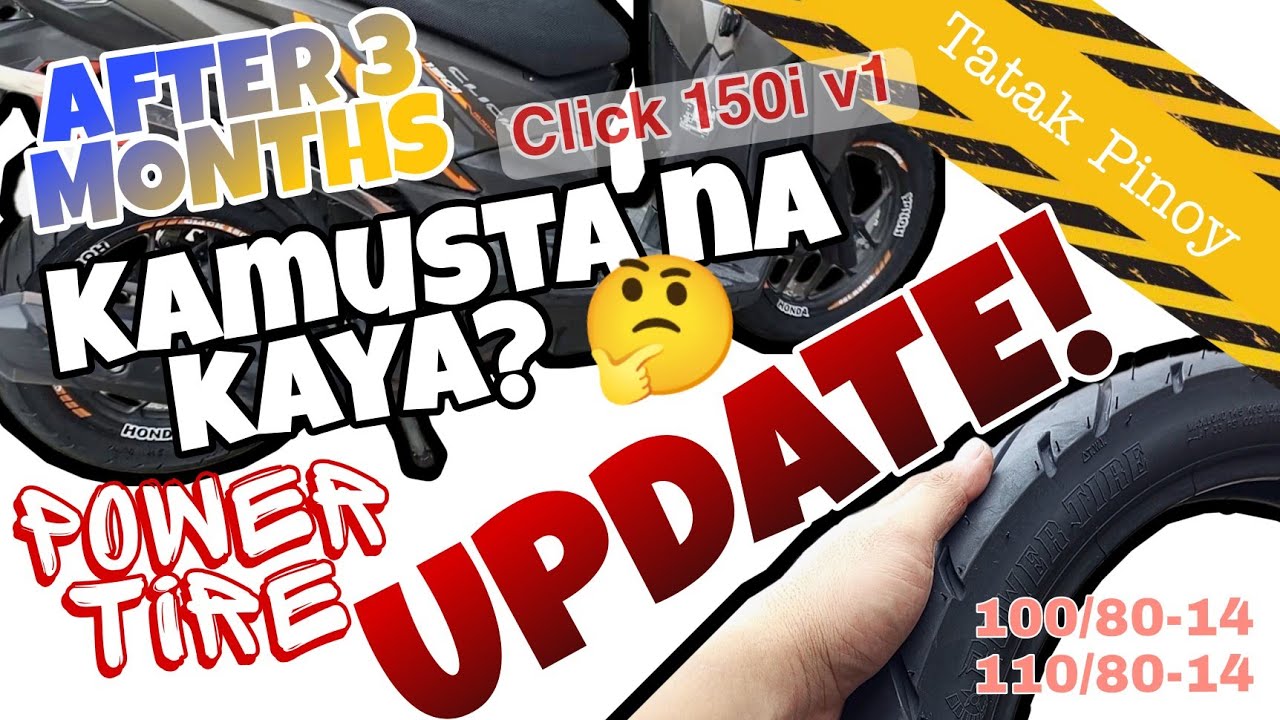 UPDATE! MURANG GULONG!! POWER TIRE | CLICK 150iv1| 100 80 14 | 110 80 14 #motovlog #motorcycle #tire