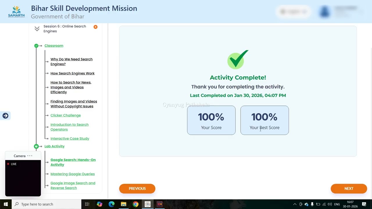 BSDM LMS Portal BS-CIT Session 6 & BS-CLS Session 4 | Lab Activity Step-by-Step.