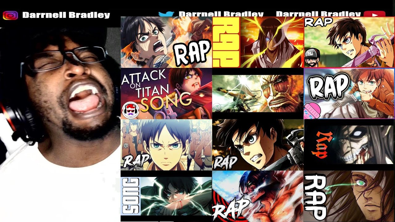 EREN JEAGER RAPS ( WHO DID IT BEST!?! ) RUSTAGE, DADDYPHATSNAPS, NLJ, DIVIDE MUSIC & MORE