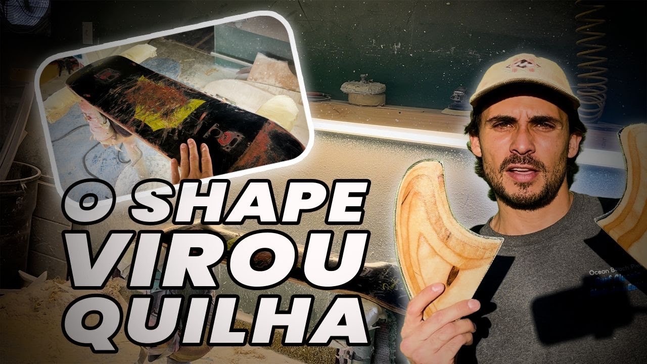 Fazendo Quilhas a partir de um Shape de Skate
