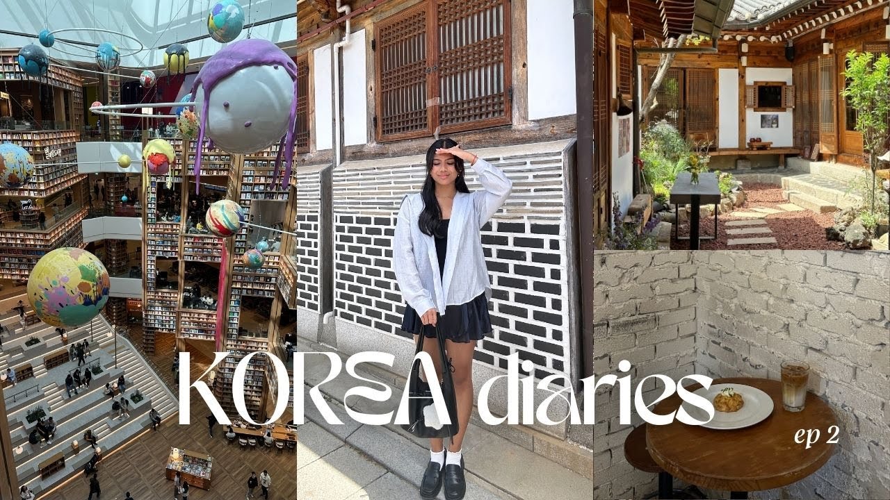 KOREA DIARIES EP 02 | exploring seoul, starfield library, local cafes & shopping in gangnam