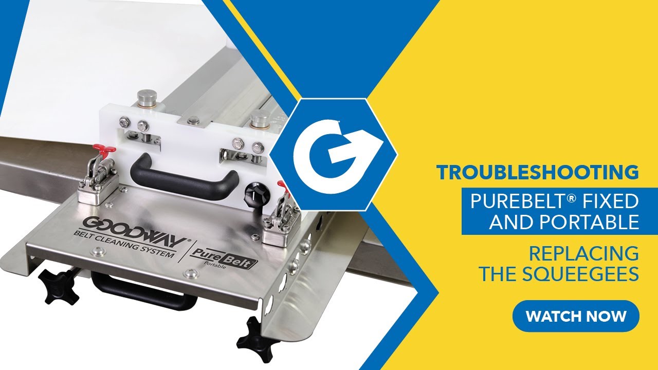 Goodway® | How to Change the Squeegee for the PureBelt® Fixed & Portable Belt Cleaning Systems