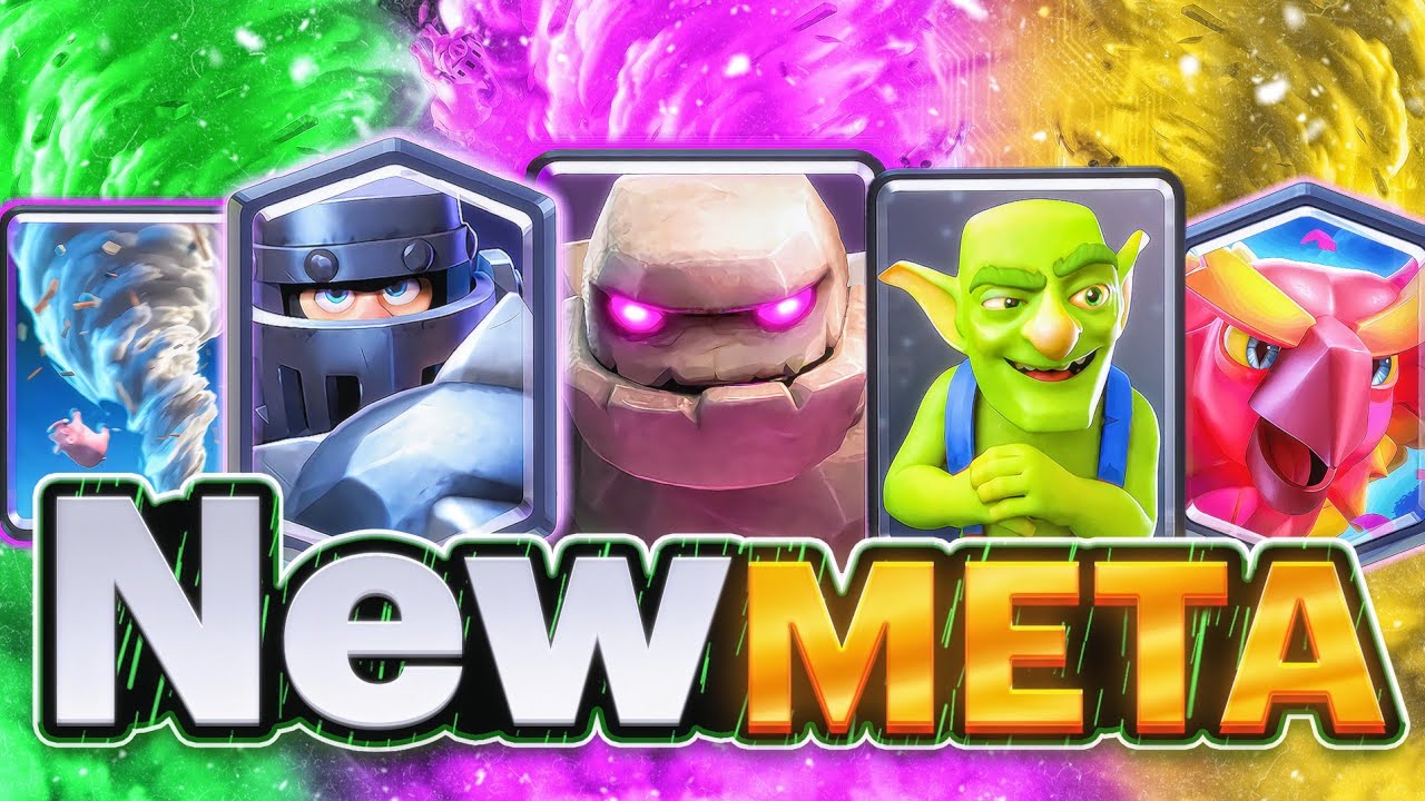 NEW GOLEM META is BORN in CLASH ROYALE _ GOLEM MEGA KNIGHT is OP🏆