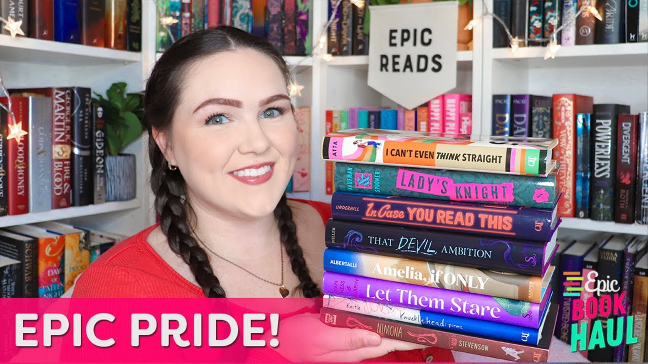 Epic Book Haul | Epic Pride featuring Nimona, Becky Albertalli & more!