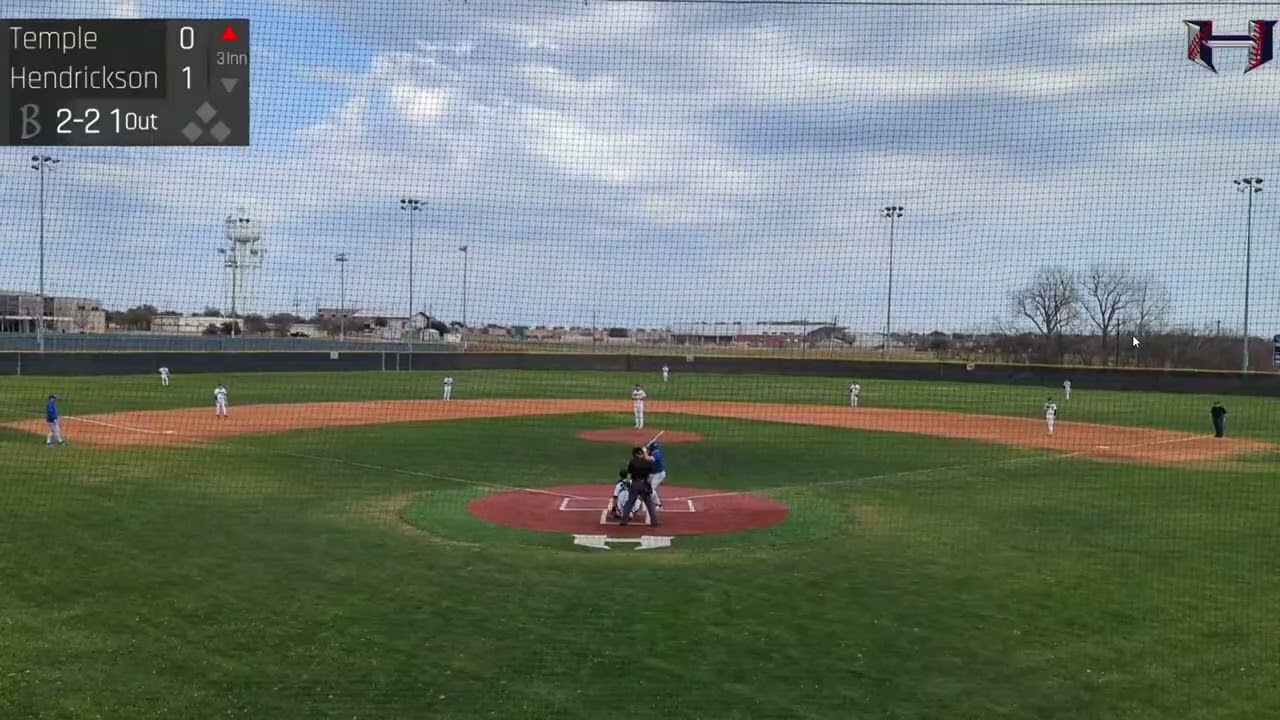 AJ Pitching Inning 3 Baseball  Hendrickson Varsity vs Temple
