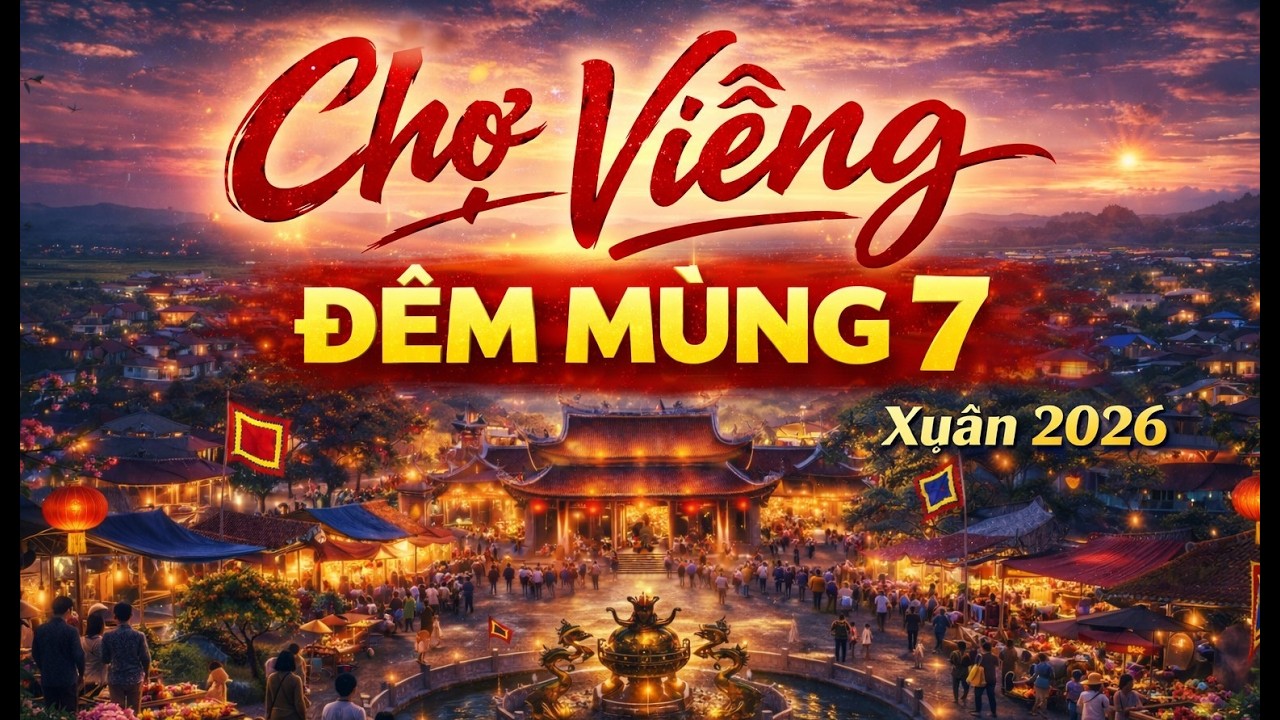 Chợ Viềng Đêm Mùng 7 Xuân 2026 🌸 Nhạc Dân Gian Trữ Tình Nghe Là Nhớ Quê