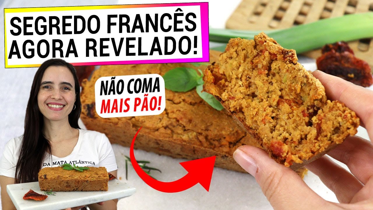 ESTE É SEGREDO FRANCÊS PRA TROCAR O PÃO! DESCOBRI E NÃO PARO DE FAZER! SEM GLÚTEN, VEGANO!